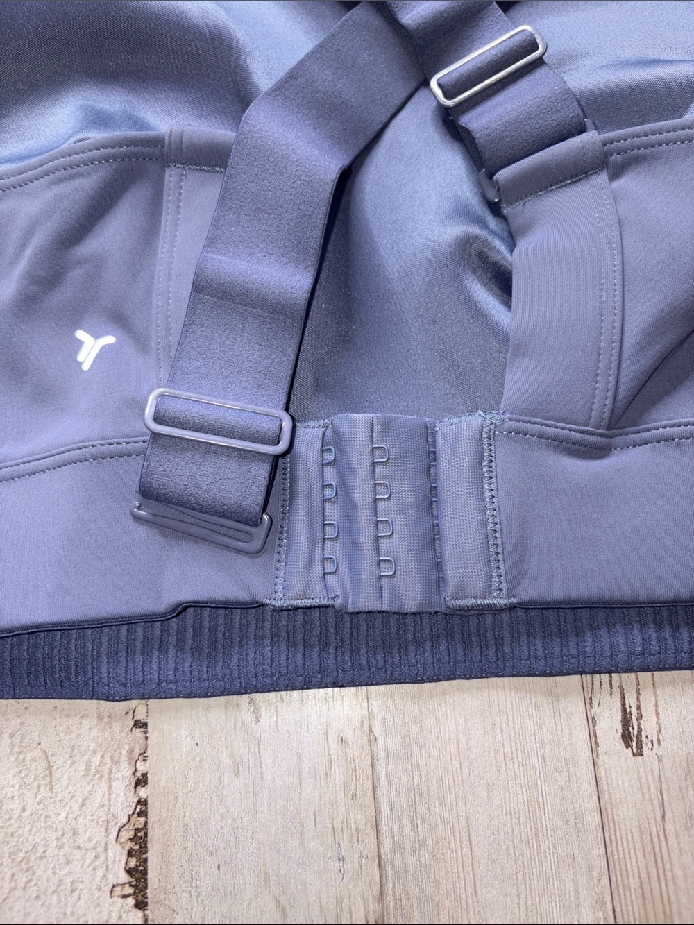 Old Navy Powersoft Sports Bra High-Neck Crisscross - Slate Blue Plus Size 3X - Picture 10 of 11